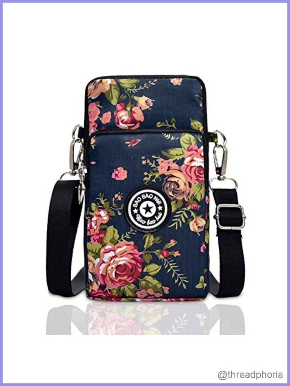Lightweight Small Crossbody Phone Purse Travel Pouch with Adjustable Strap for